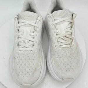Hoka White Clifton 9 Sneakers Used Size 8.5 Women